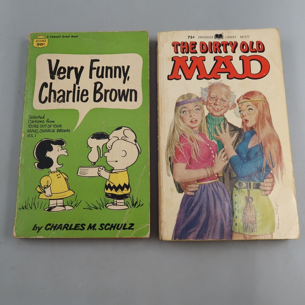 Very Funny, Charlie Brown by Charles M. Schulz & Dirty Old Mad Book lot